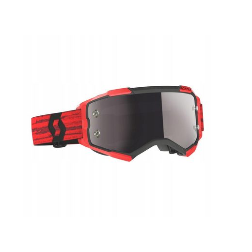 OKULIARE SCOTT FURY DARK RED, ZRKADLOVÉ PLEXI ( SILVER )