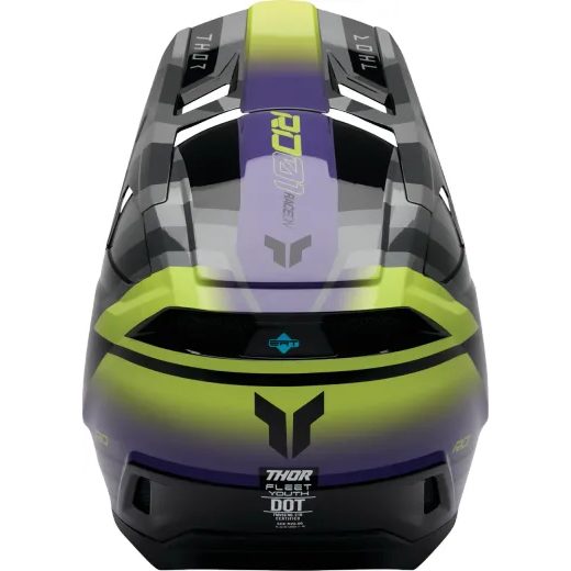 CAMBER DETSKÁ MOTOCROSSOVÁ PRILBA THOR SIVO-FIALOVO-ŽLTÁ