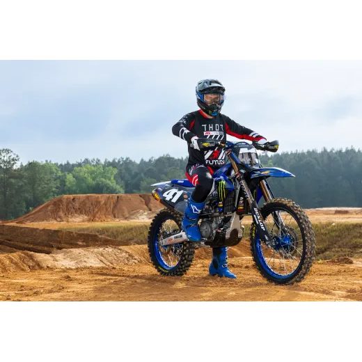 LAUNCHMODE FUTURA PÁNSKE MOTOCROSSOVÉ NOHAVICE THOR ČIERNO-ČERVENÉ