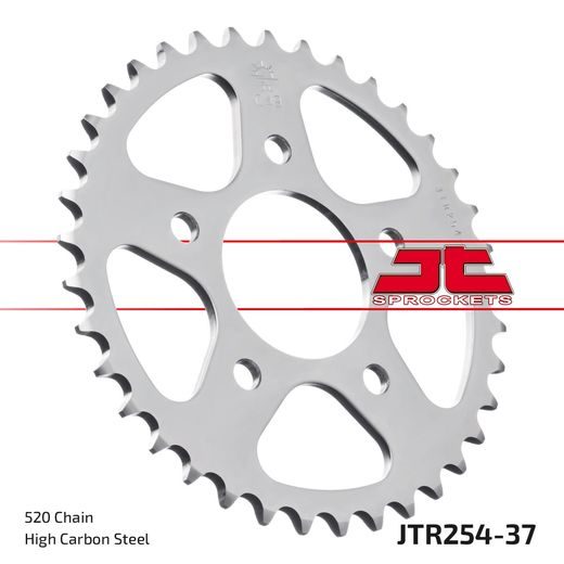 REŤAZOVÁ SADA EK - STRIEBORNÝ REŤAZ 520 DEX, X-KRÚŽOK, KOLIESKO JT, ROZETA JT PRE HONDA CBF 250 2004-2006