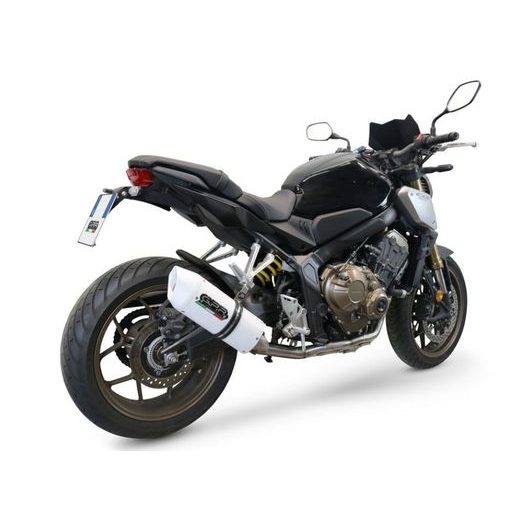VÝFUK KOMPLETNÝ GPR ALBUS CO.H.249.ALB WHITE GLOSSY PRE HONDA CB 650 F / FA 2014-2016