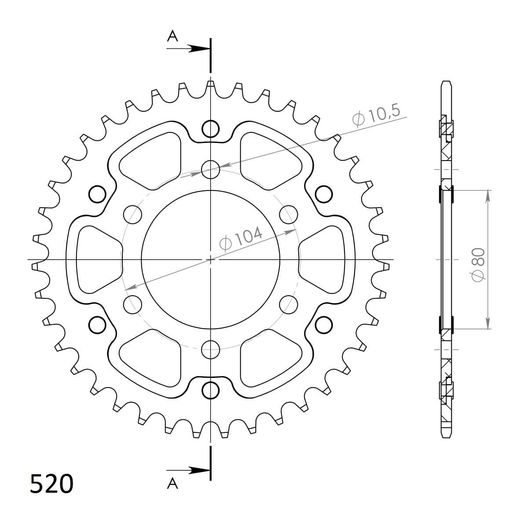 REŤAZOVÁ SADA D.I.D CHAIN - ZLATÝ CHAIN 520 ZVM-X, X-RING (X, NX, QX, XS), CHK FRONT SPROCKET JT CHK RUBBER CUSHIONED, CHK REAR SPROCKET SUPERSPROX STEALTH PRE KAWASAKI GPZ 550 1984-1991