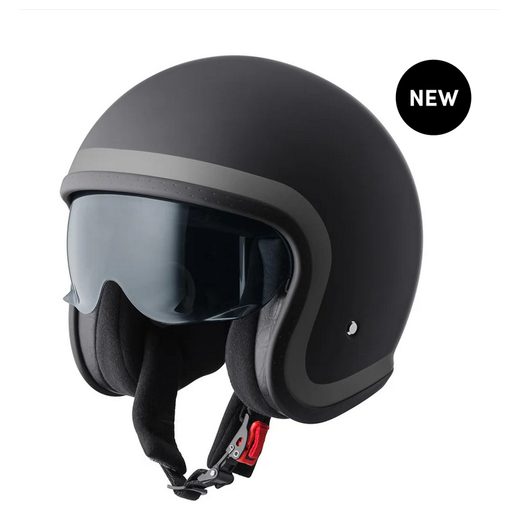 RIDE OTVORENÁ PRILBA GMS ČIERNO-SIVÁ