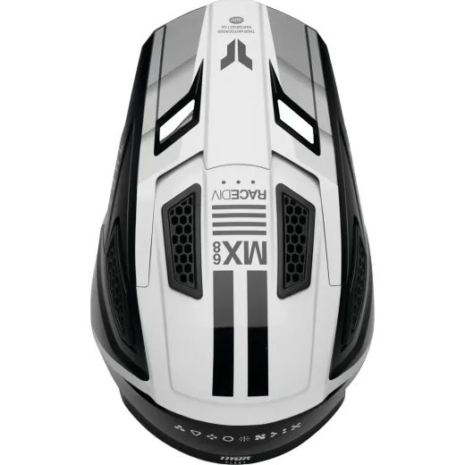DEFY MOTOCROSSOVÁ PRILBA THOR ČIERNO-BIELA