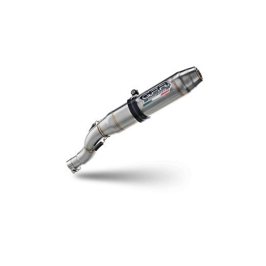 KONCOVKA VÝFUKU SLIP-ON GPR DEEPTONE Y.186.DE BRUSHED STAINLESS STEEL PRE YAMAHA WR 125 X 2009-2014