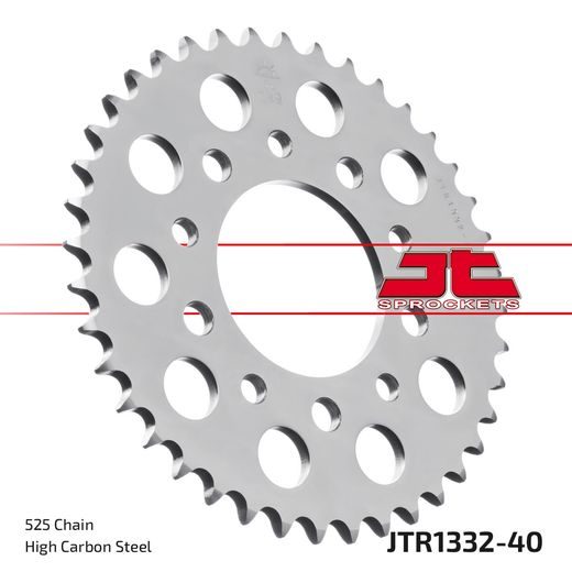 REŤAZOVÁ SADA EK - STRIEBORNÝ CHAIN 525 SRX, X-RING (X, NX, QX, XS), CHK FRONT SPROCKET JT CHK RUBBER CUSHIONED, CHK REAR SPROCKET JT PRE HONDA CB 500 / S 1994-2003