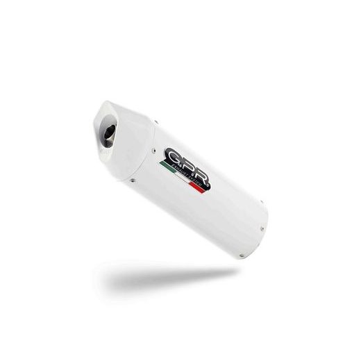 DVOJITÁ KONCOVKA VÝFUKU SLIP - ON GPR ALBUS HU.26.CAT.ALB WHITE GLOSSY