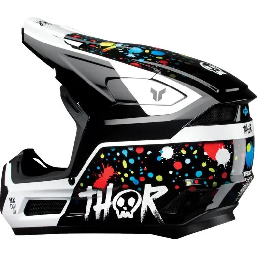 FLEET SPLAT DETSKÁ MOTOCROSSOVÁ PRILBA THOR BODKOVANÁ