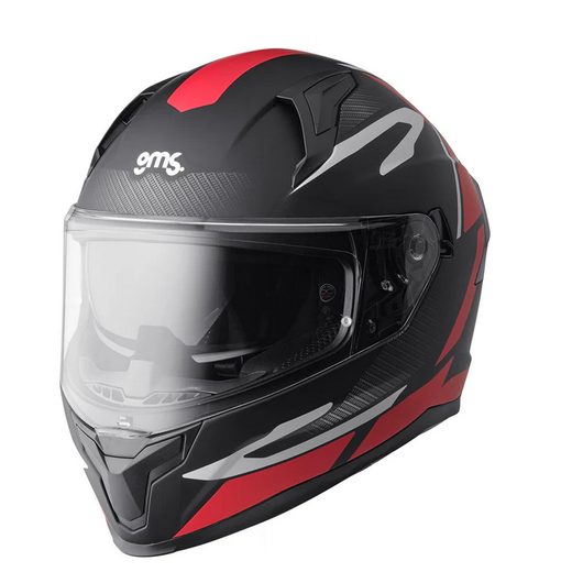 VELOX INTEGRÁLNA PRILBA GMS GRAPHIC MATNÁ ČIERNO-ČERVENÁ