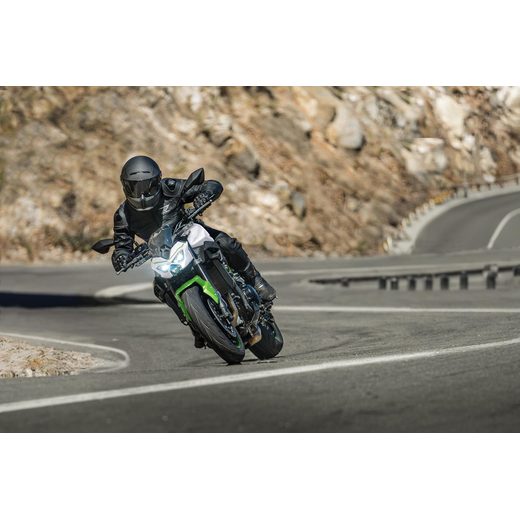 KAWASAKI Z900 PEARL BLIZZARD WHITE / PLASMA LIME GREEN 2027