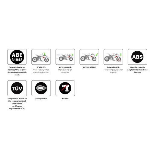 FRONTAL SPOILERS PUIG NAKED 22383J MATNÁ ČIERNA