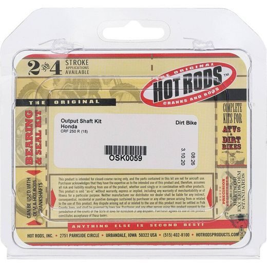 SADA VÝSTUPNÉHO HRIADEĽA HOT RODS OSK0059 PRE HONDA CRF 250 R 2018-2021, HONDA CRF 250 RX 2020-2021