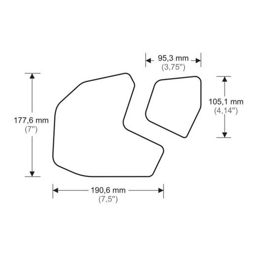 BOČNÉ CHRÁNIČE NÁDRŽE PUIG ANTI-SLIP 20090N ČIERNA