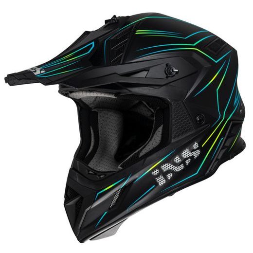 CROSS HELMET IXS IXS189 FG 2.0 X12809 ČIERNA MATNÁ-ŽLTÁ FLUO S