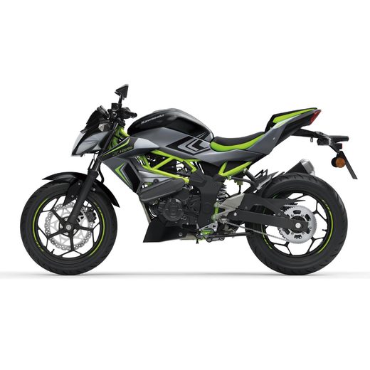 KAWASAKI Z125 PEARL STORM GREY / EBONY (GY1)2026