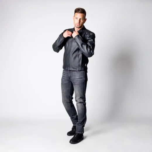 ACE.1 PÁNSKA KOŽENÁ BUNDA IXS ČIERNA