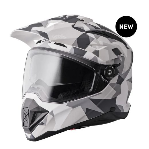 ADVENTUS CAMO INTEGRÁLNA PRILBA GMS MATNÁ BIELO-SIVÁ