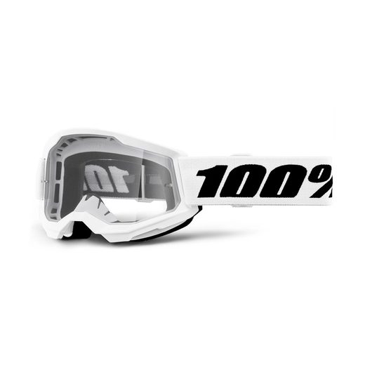 OKULIARE STRATA 2 100% WHITE, ČÍRE PLEXI