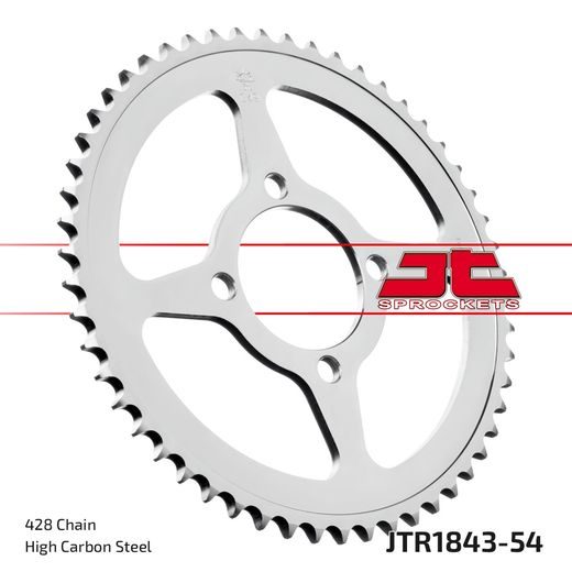 REŤAZOVÁ SADA EK - STRIEBORNÝ CHAIN 428 SRO, O-KRÚŽOK, CHK FRONT SPROCKET JT, CHK REAR SPROCKET JT PRE YAMAHA TT-R 125 2002-2025