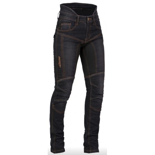 REBEKA MBW TMAVOMODRÉ DÁMSKE MOTO DŽÍNSY