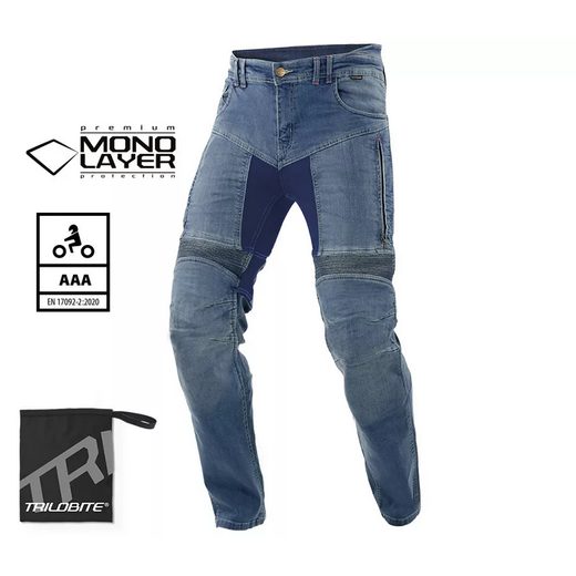 MONOLAYER 2461 TRILOBITE PARADO SLIM FIT BLUE PÁNSKE MOTO DŽÍNSY