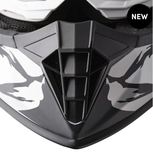 FORTIS GRAFFI MOTOCROSSOVÁ PRILBA GMS MATNÁ SIVO-BIELA