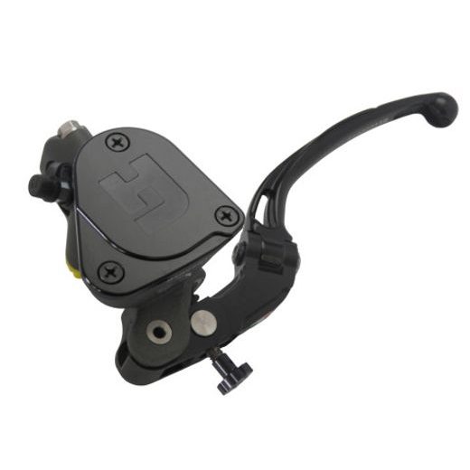 RADIAL CLUTCH MASTER CYLINDER ACCOSSATO PK038 19 X 20 WITH INTEGRATED FLUID RESERVOIR AND BLUE FOLDING LEVER (NUT+LEVER)