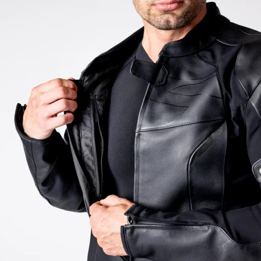 ACE.1 PÁNSKA KOŽENÁ BUNDA IXS ČIERNA