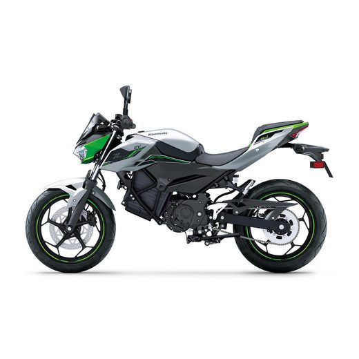 NOVÁ KAWASAKI Z E-1 METALLIC BRIGHT SILVER / METALLIC MATTE LIME GREEN 2024