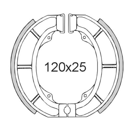 BRZDOVÉ ČEĽUSTE RMS 225120131 ZADNÁ