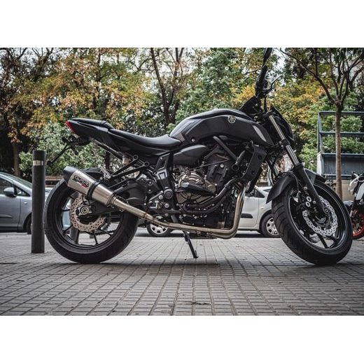 VÝFUK KOMPLETNÝ GPR GPE ANN. Y.190.RACEDB.GPAN.TO BRUSHED TITANIUM PRE YAMAHA MT-07 700 2017-2020