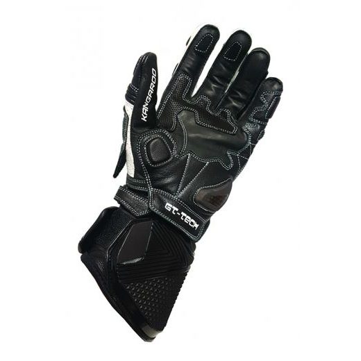 MBW GT-TECH BLACK KOŽENÉ PÁNSKE MOTO RUKAVICE