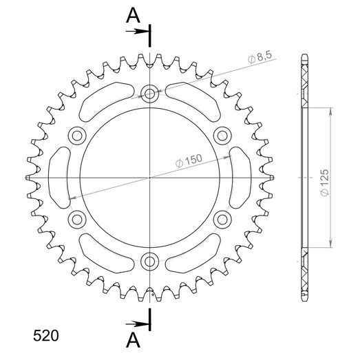 REŤAZOVÁ SADA D.I.D CHAIN - STRIEBORNÝ CHAIN 520 VX, X-RING (X, NX, QX, XS), CHK FRONT SPROCKET JT CHK RUBBER CUSHIONED, CHK REAR SPROCKET SUPERSPROX PRE KTM LC4 640 ENDURO 2000-2006