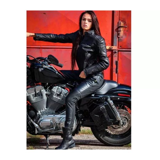 TRILOBITE 2061 KOŽENÉ DÁMSKE LEGÍNY ČIERNE