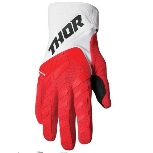 SPECTRUM THOR RUKAVICE MX ČERVENÉ/BIELE