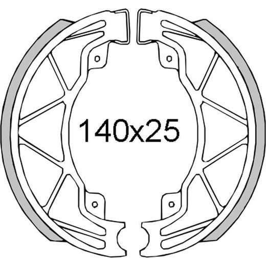 BRZDOVÉ ČEĽUSTE RMS 225120421 ZADNÁ