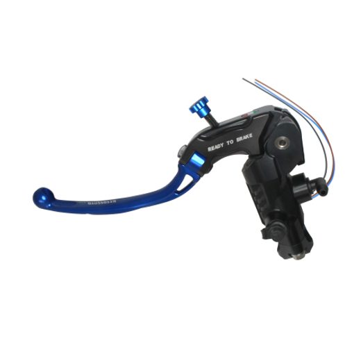 CLUTCH MASTER CYLINDER READY TO BRAKE ACCOSSATO 16X18 WITH BLUE FOLDING LEVER (NUT + LEVER)