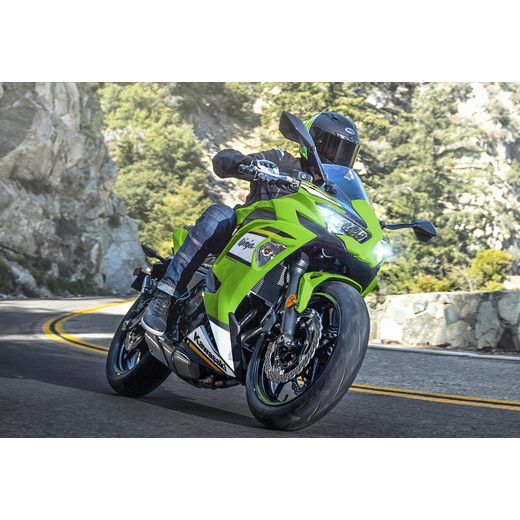 KAWASAKI NINJA 650 LIME GREEN / EBONY / PEARL BLIZZARD WHITE 2025