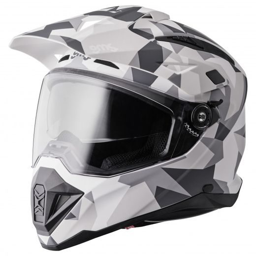 ENDURO HELMET GMS ADVENTUS CAMO ZG15002 MATT WHITE-GREY-CAMO S