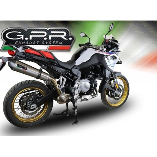 KONCOVKA VÝFUKU SLIP-ON GPR NEW GRAND PRIX EVO TITANIUM E5.BM.94.GPAN.TO BRUSHED TITANIUM INCLUDING REMOVABLE DB KILLER AND LINK PIPE