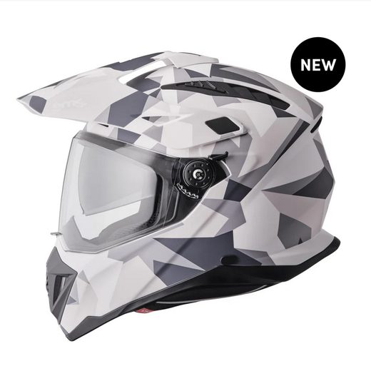 ADVENTUS CAMO INTEGRÁLNA PRILBA GMS MATNÁ BIELO-SIVÁ