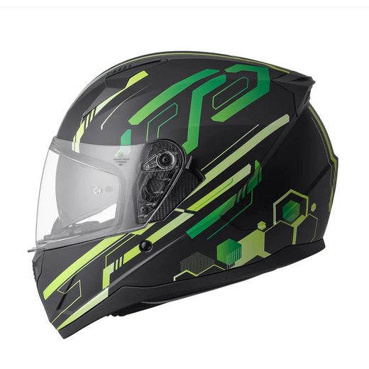 HEXAGO INTEGRÁLNA PRILBA GMS GRAPHIC MATNÁ ZELENÁ