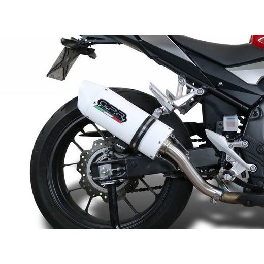 KONCOVKA VÝFUKU SLIP-ON GPR ALBUS H.224.ALB WHITE GLOSSY PRE HONDA CBR 300 R 2014-2016
