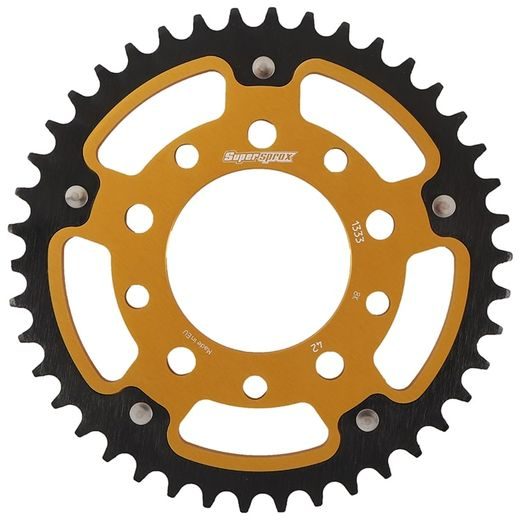 REŤAZOVÁ SADA D.I.D CHAIN - STRIEBORNÝ REŤAZ 525 VX, X-KRÚŽOK, KOLIESKO SUPERSPROX, ROZETA SUPERSPROX STEALTH PRE TRIUMPH BONNEVILLE AMERICA 800 2002-2006