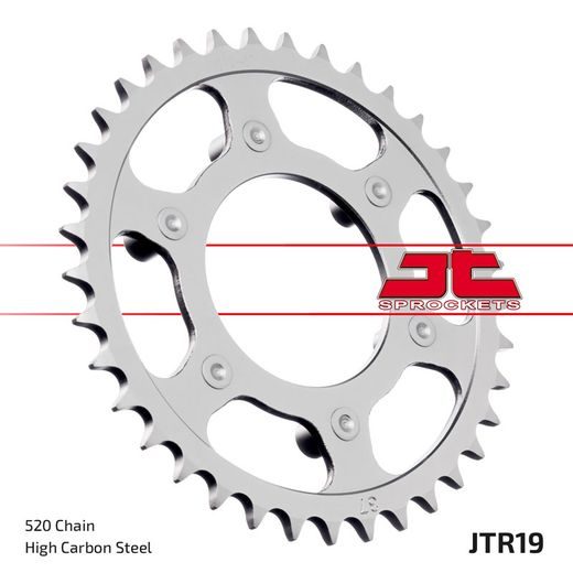 REŤAZOVÁ SADA EK - STRIEBORNÝ CHAIN 520 DEX, X-RING (X, NX, QX, XS), CHK FRONT SPROCKET JT, CHK REAR SPROCKET JT PRE APRILIA AF1 125 SINTESI 1988-1989