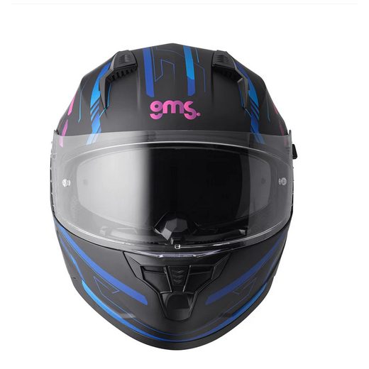 HEXAGO INTEGRÁLNA PRILBA GMS GRAPHIC MATNÁ MODRO-FIALOVÁ