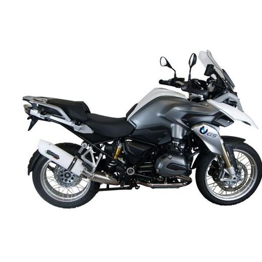 KONCOVKA VÝFUKU SLIP-ON GPR ALBUS BMW.66.1.ALB WHITE GLOSSY PRE BMW R 1200 GS ADVENTURE 2014-2016