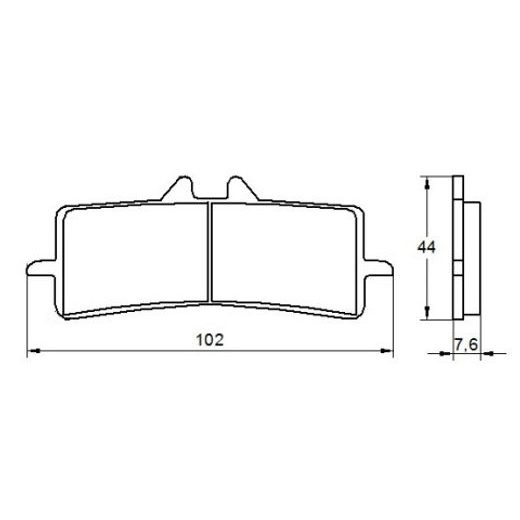 BRZDOVÉ OBLOŽENIE ACCOSSATO AGPA106 ZXC