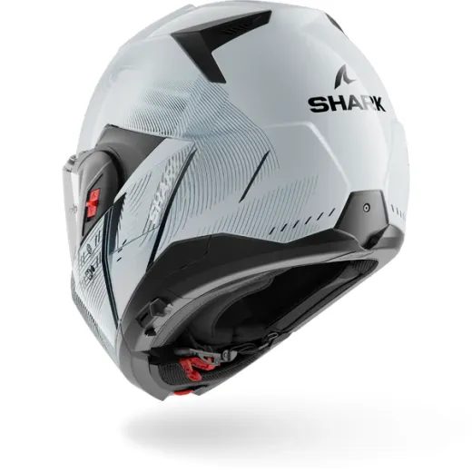 OXO SPEED-TECH PREKLÁPACIA PRILBA SHARK STRIEBORNÁ