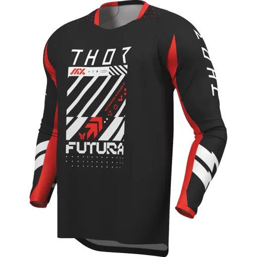 LAUNCHMODE RACEWEAR PÁNSKY MOTOCROSSOVÝ DRES THOR ČIERNO-ČERVENÝ